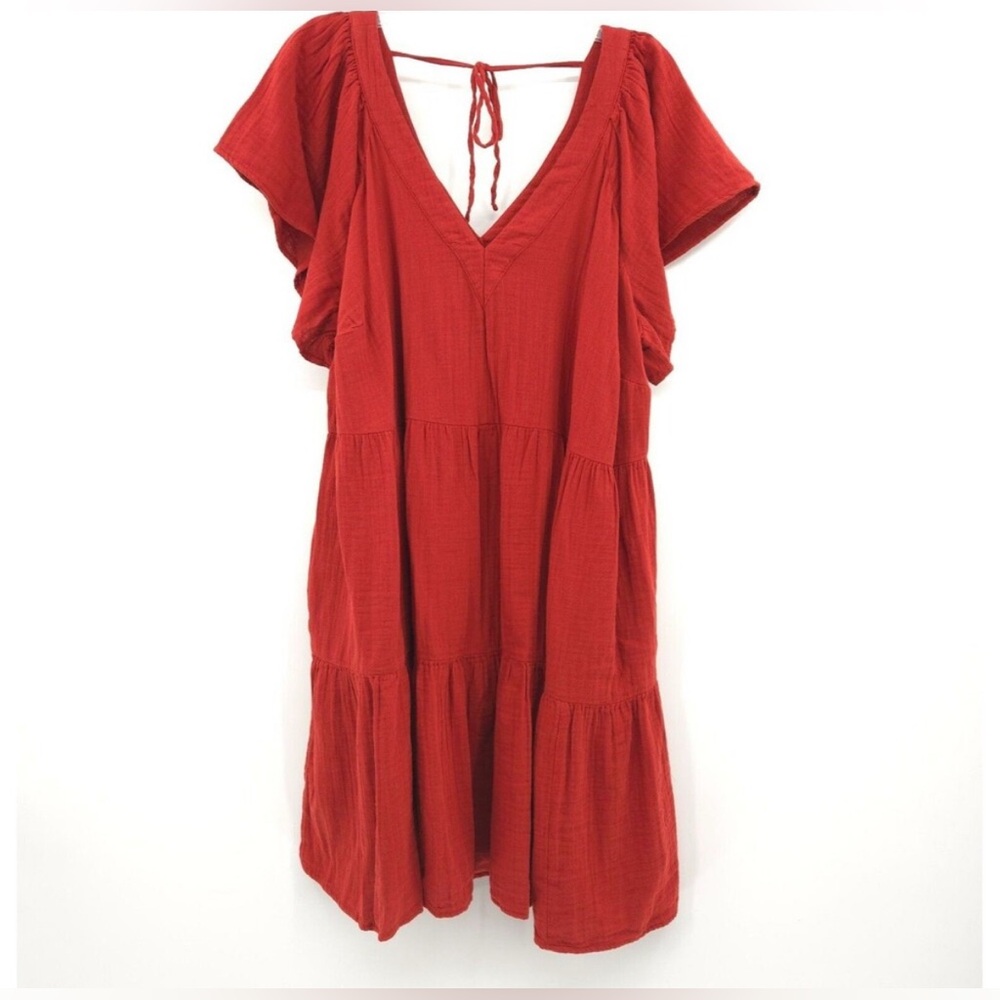 NWT Old Navy V-Neck Tiered Mini Swing Dress